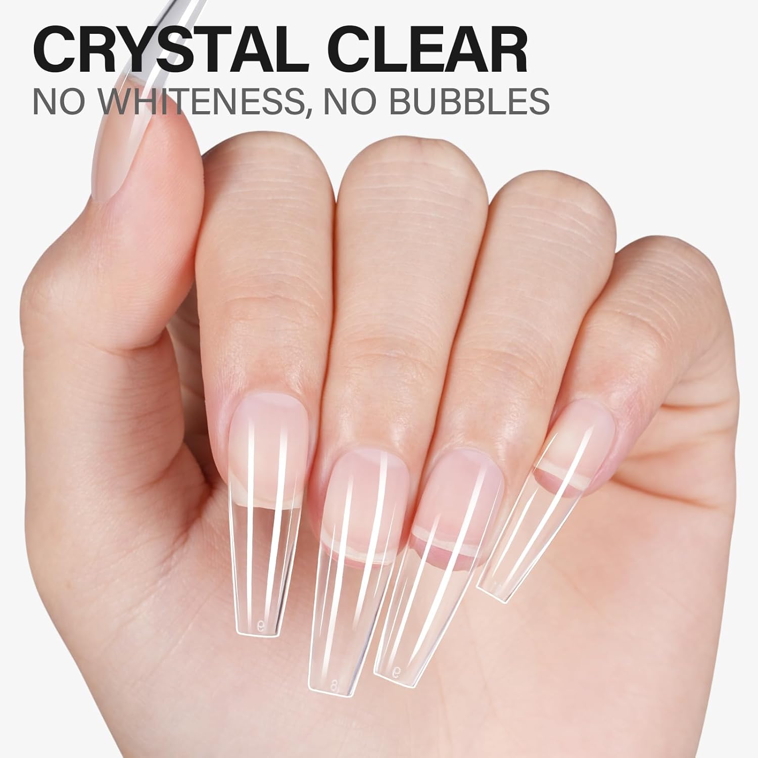 AILLSA Solid Gel Nail Glue for Nail Tips Super Strong Gel Glues Professional Fake Acrylic Soft Nails Glue U V Lamp Curing Needed - Long Lasting 15g / 0.5fl.oz